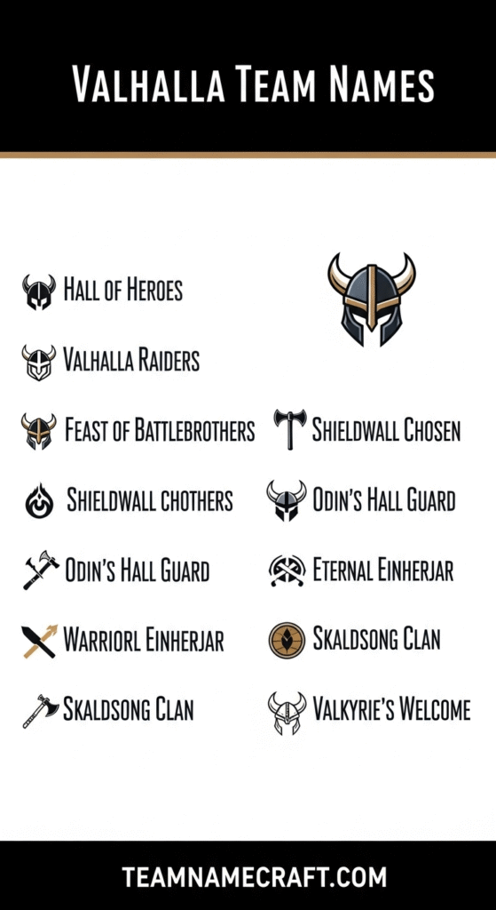 Valhalla Team Names