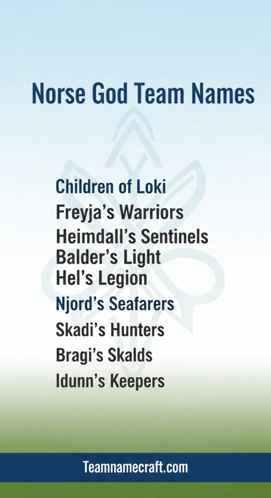 Norse God Names