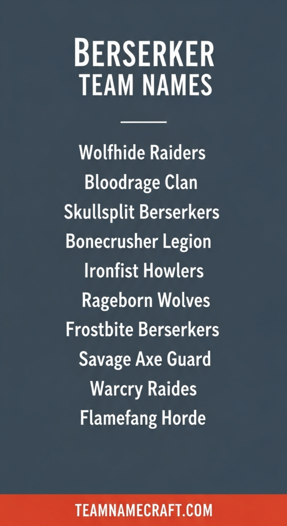 Berserker Names