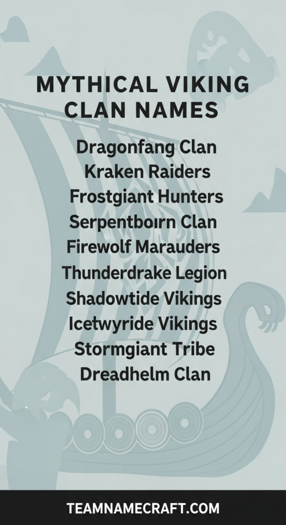 Mythical Viking Clan Names