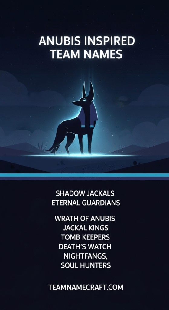 Anubis inspired Team Names