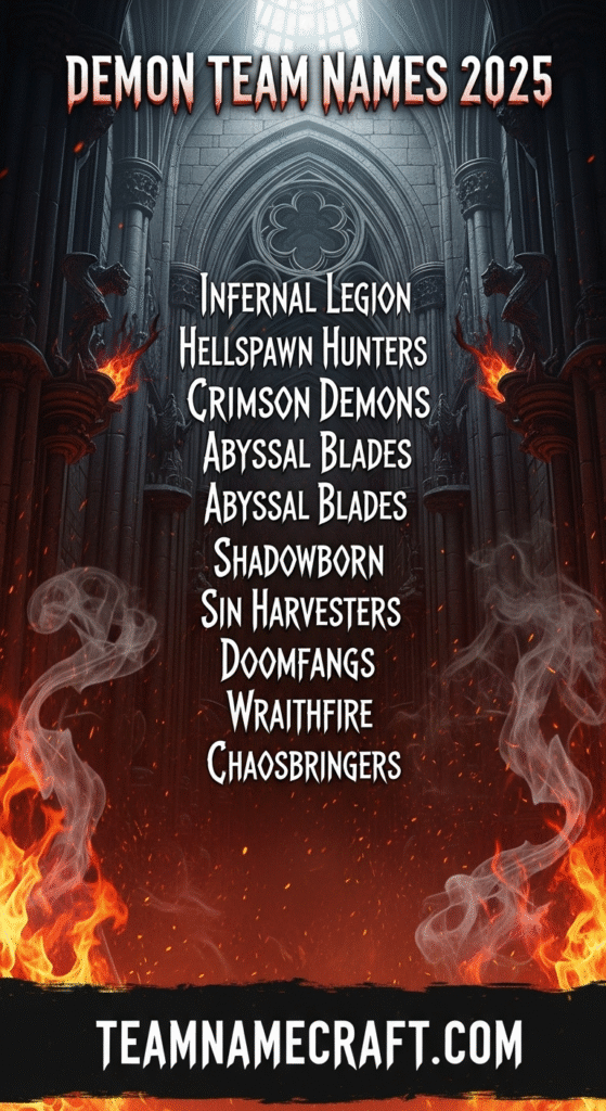 Demon Team Names