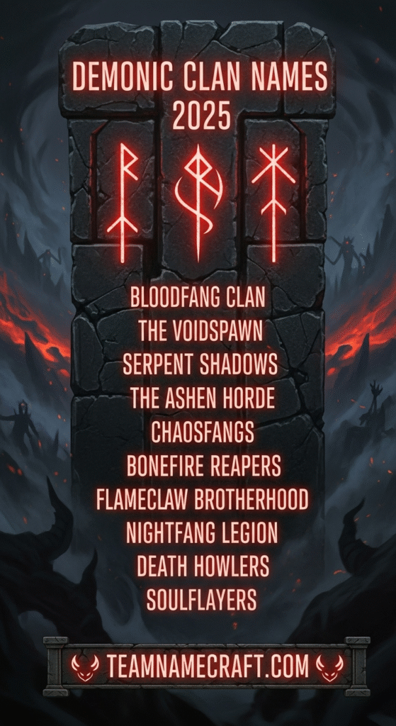 Demonic Clan Names