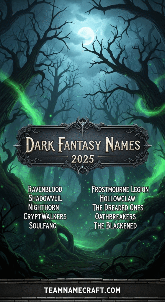 Dark Fantasy Names