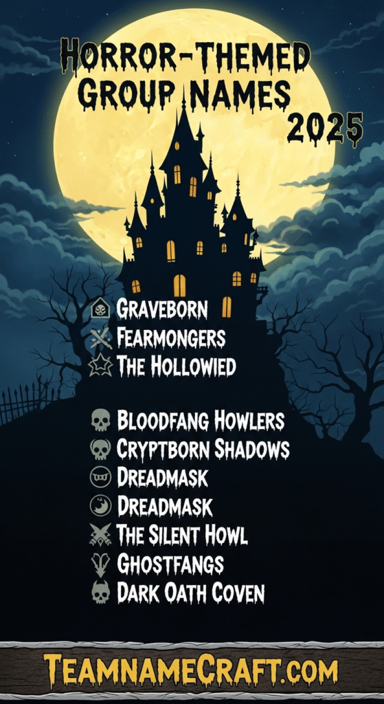 Horror-Themed group Names