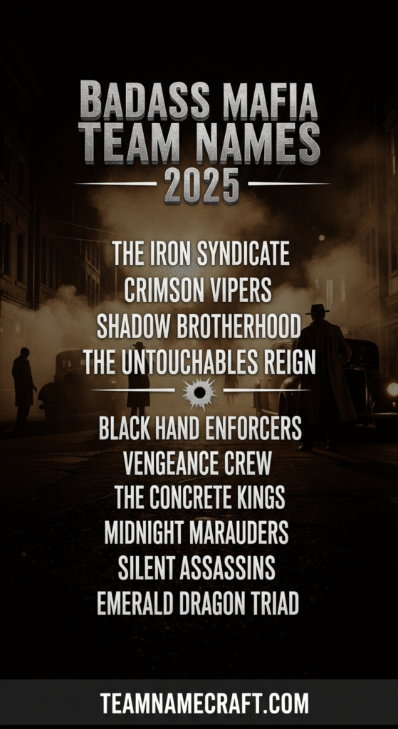 Badass Mafia Team Names