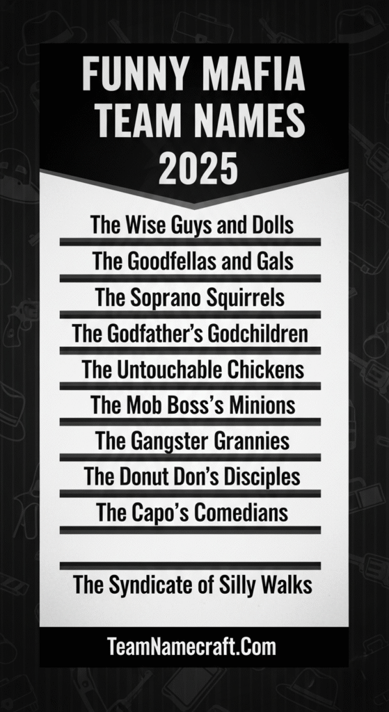 Funny Mafia Team Names