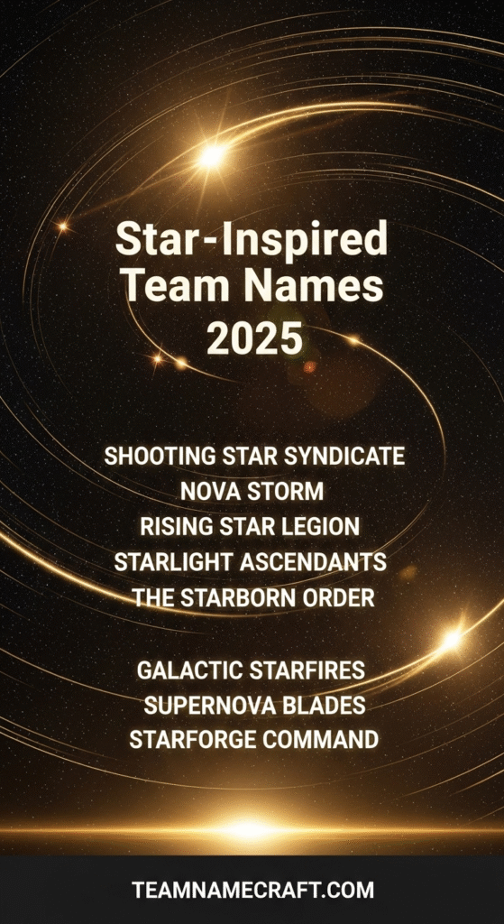 Star-Inspired Names for groups
