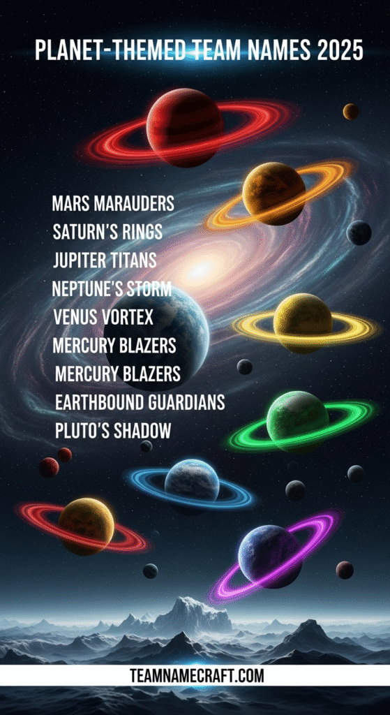 Creative Space-themed Team Names