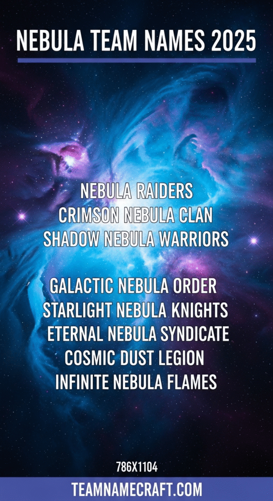 Nebula Team Names for Gaming