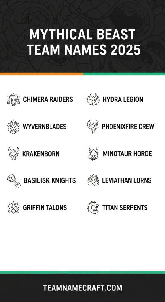 Mythical Beast Team Names