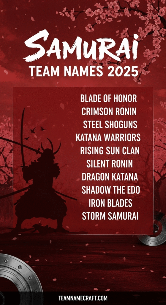 Samurai Team Names