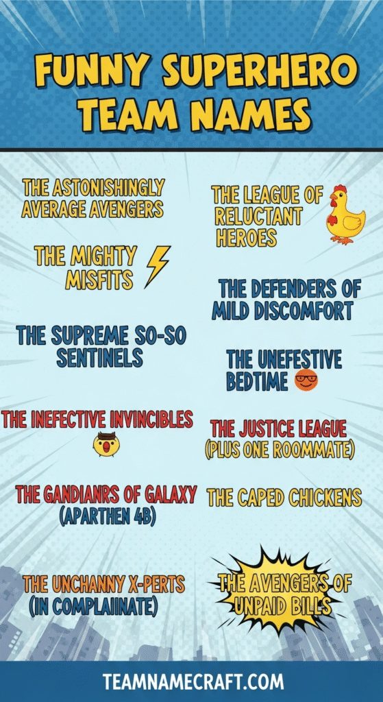 Funny Superhero Team Names