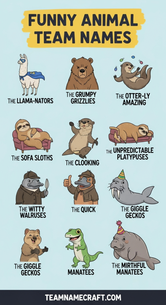 Funny Animal Team Names