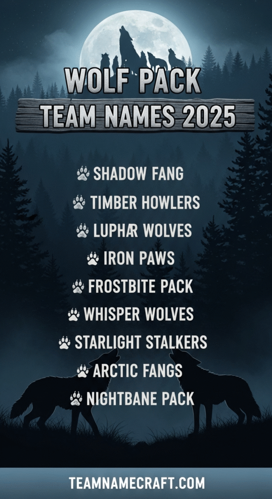 Wolf Pack Team Names