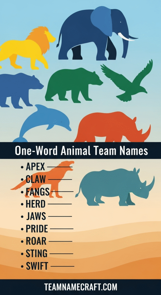 One-Word Animal Team Names