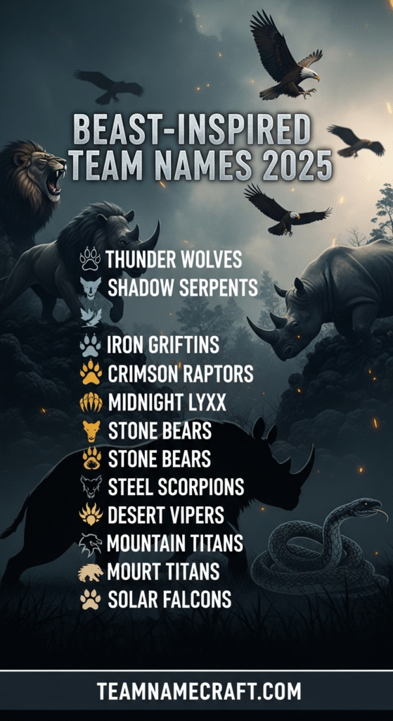 Beast-Inspired Team Names