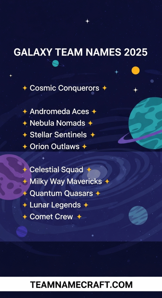 Galaxy Team Names