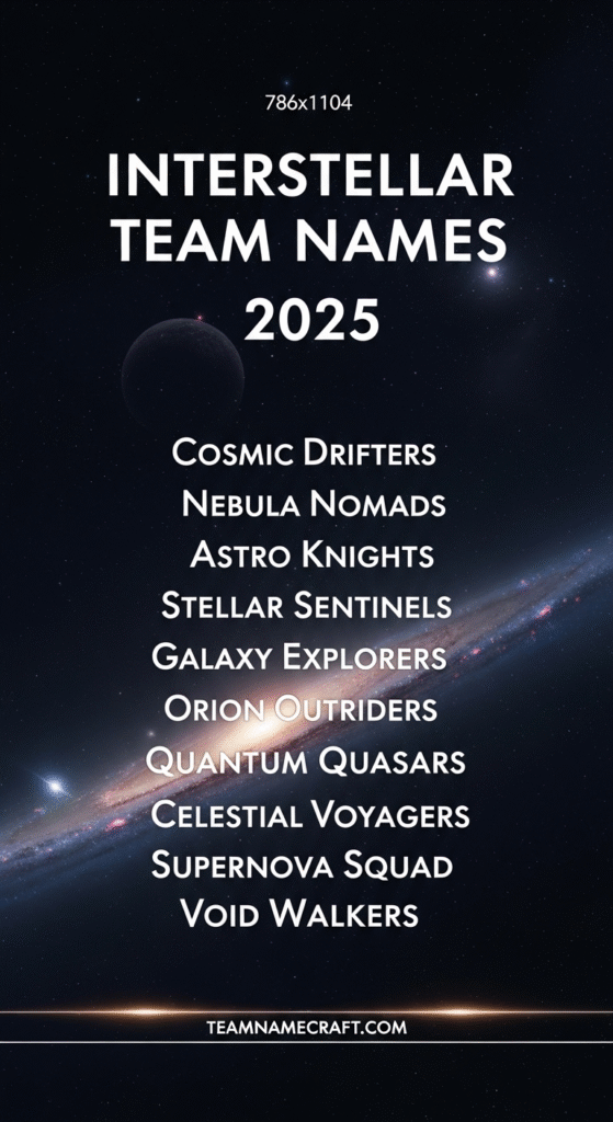 Interstellar Team Names