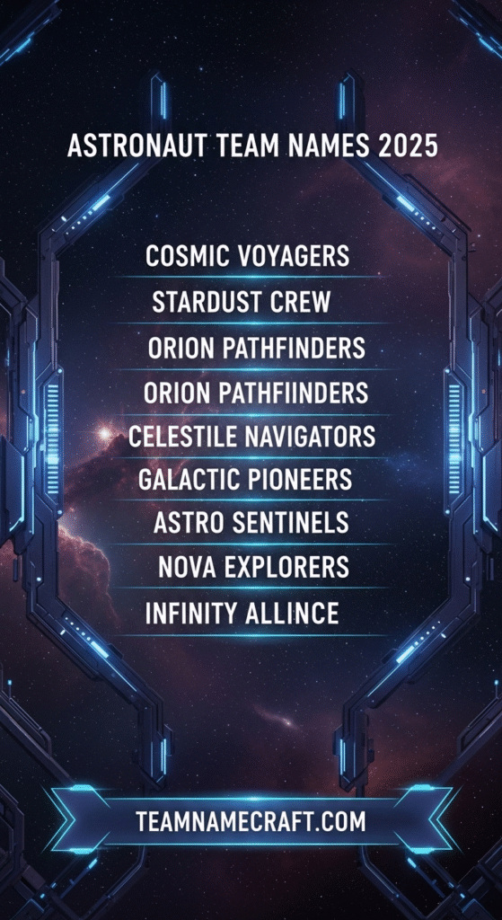 Astronaut Team Names