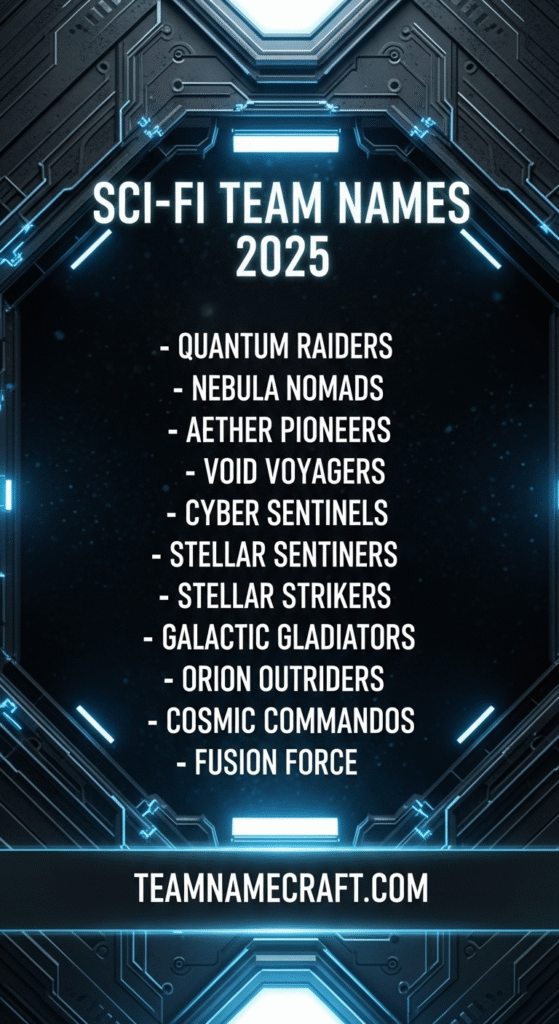 Sci-fi Team Names