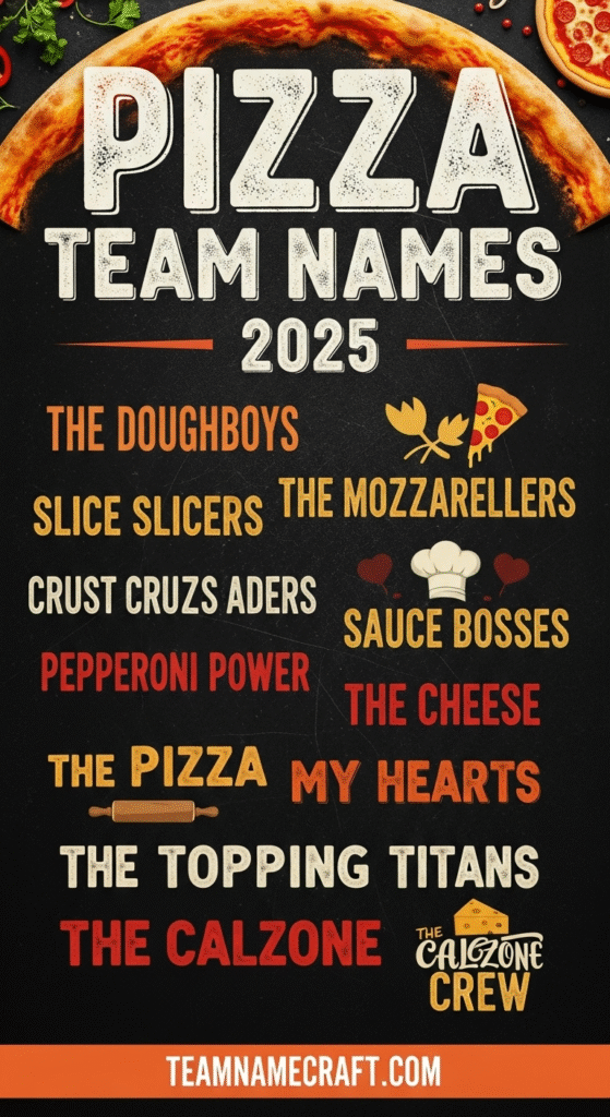 Pizza Team Names