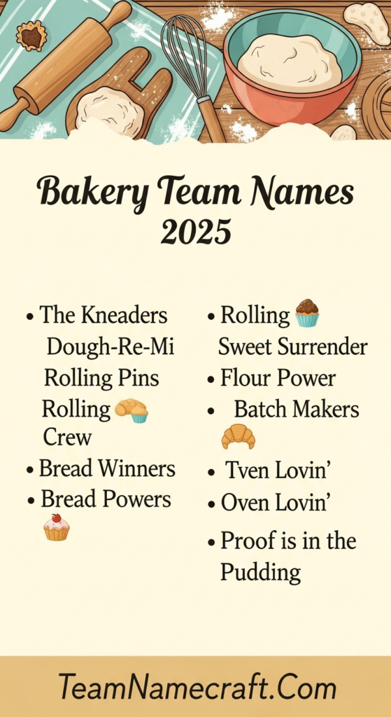 Bakery Team Names