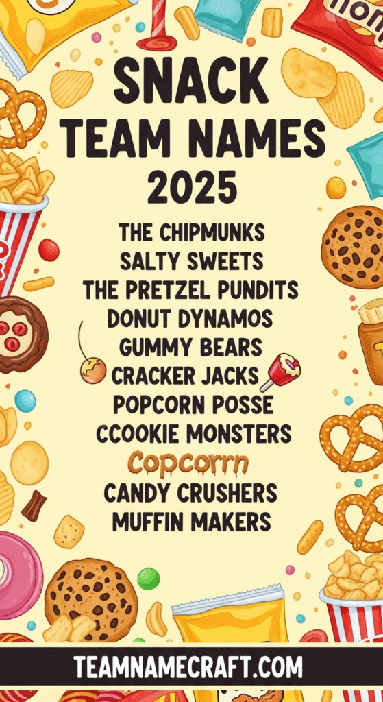 Snack Team Names