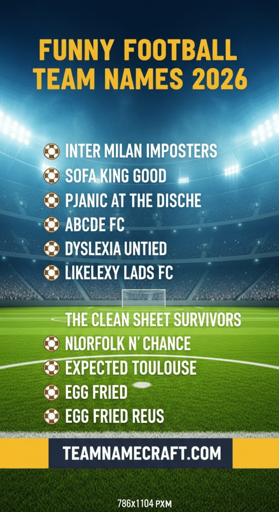 Funny Football Team Names