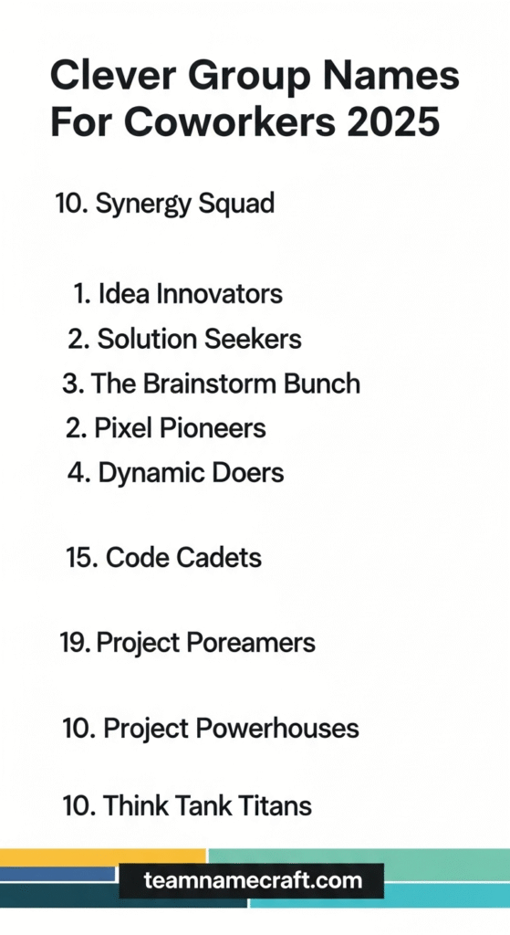 Clever Group Names For Coworkers