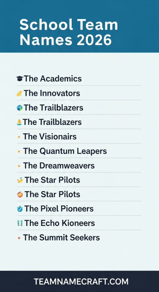 School Team Names