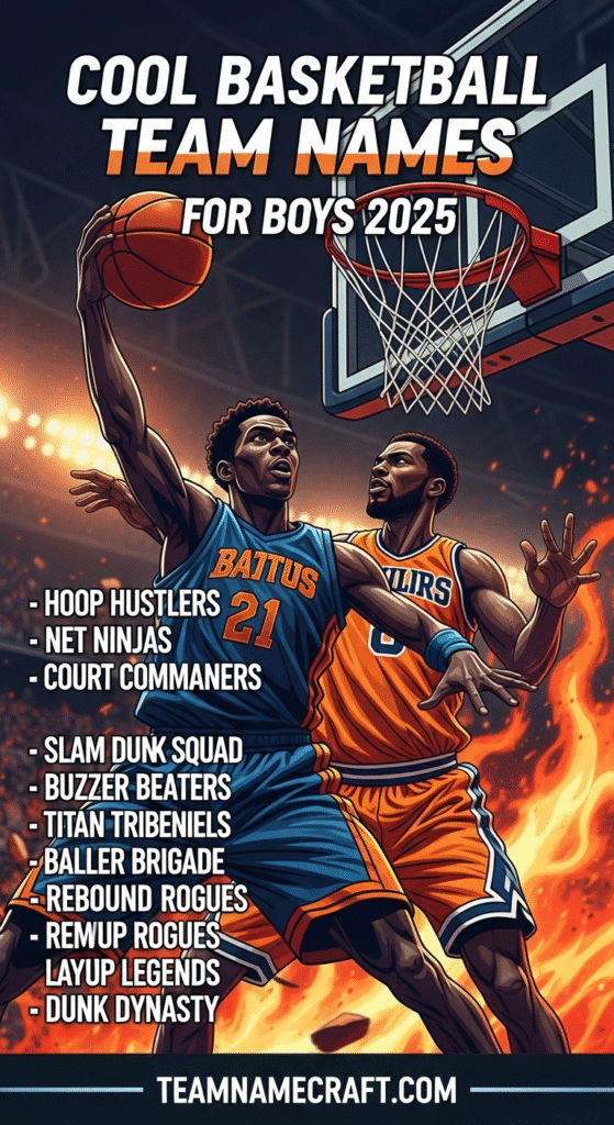 Cool Basketball Team Names For Boys