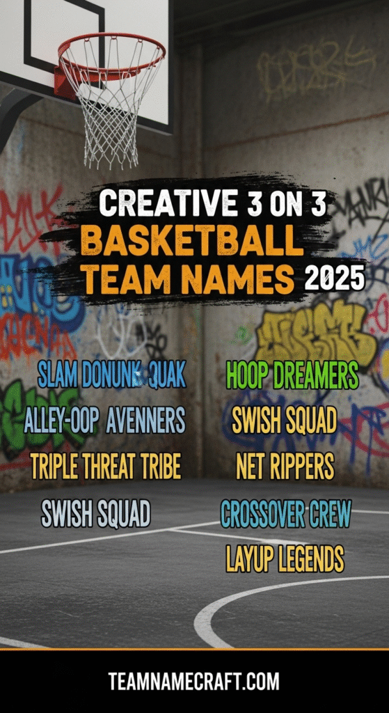 Creative 3 On 3 Basketball Team Names