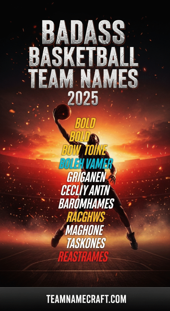 Badass Basketball Team Names