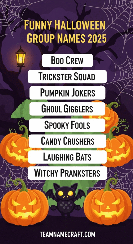 Funny Halloween Group Names for Friends