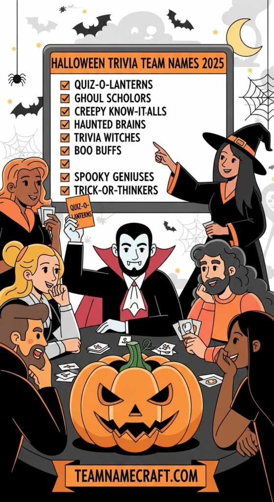 Cool Halloween Trivia & Quiz Team Names