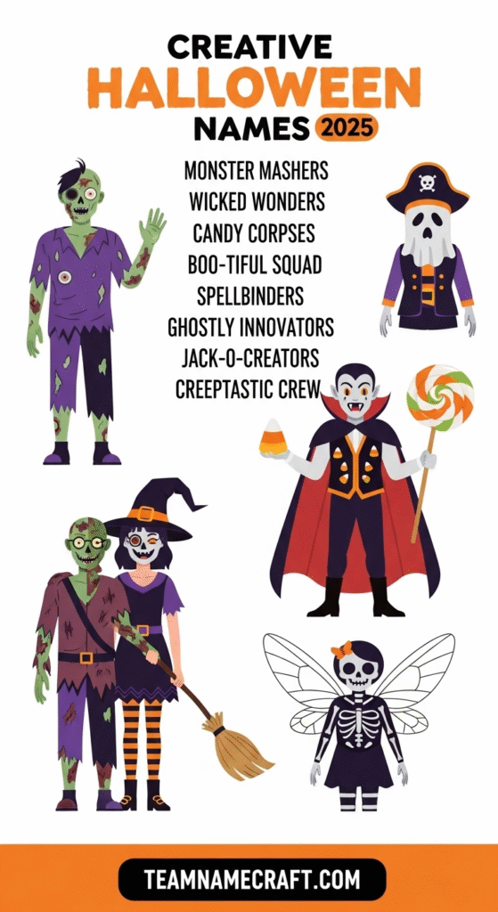 Creative Halloween Squad Names for 2025 Parties