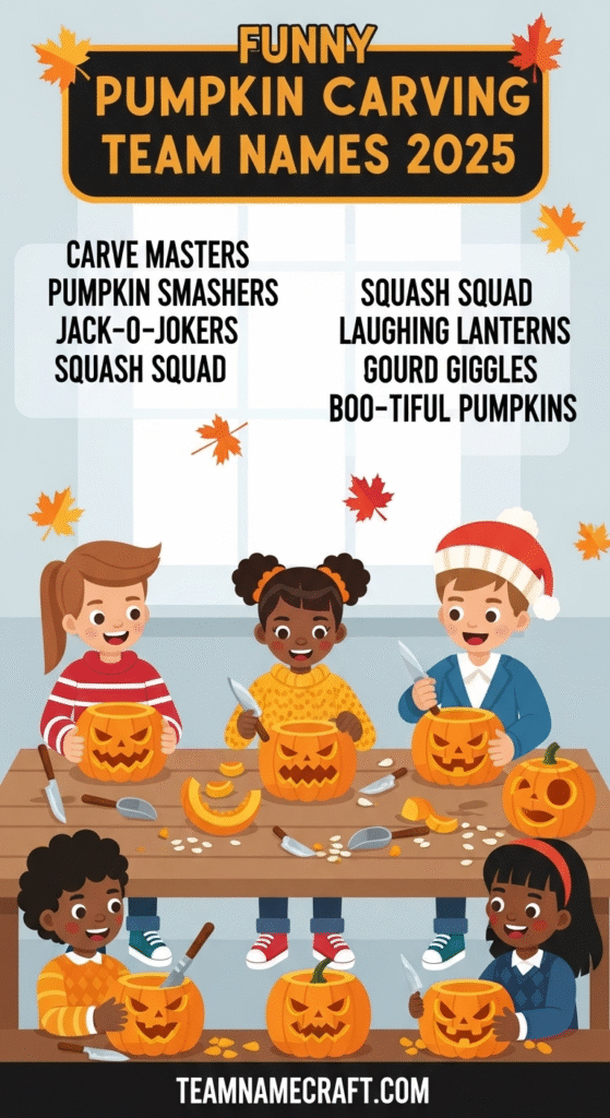 Funny Pumpkin Carving Team Names