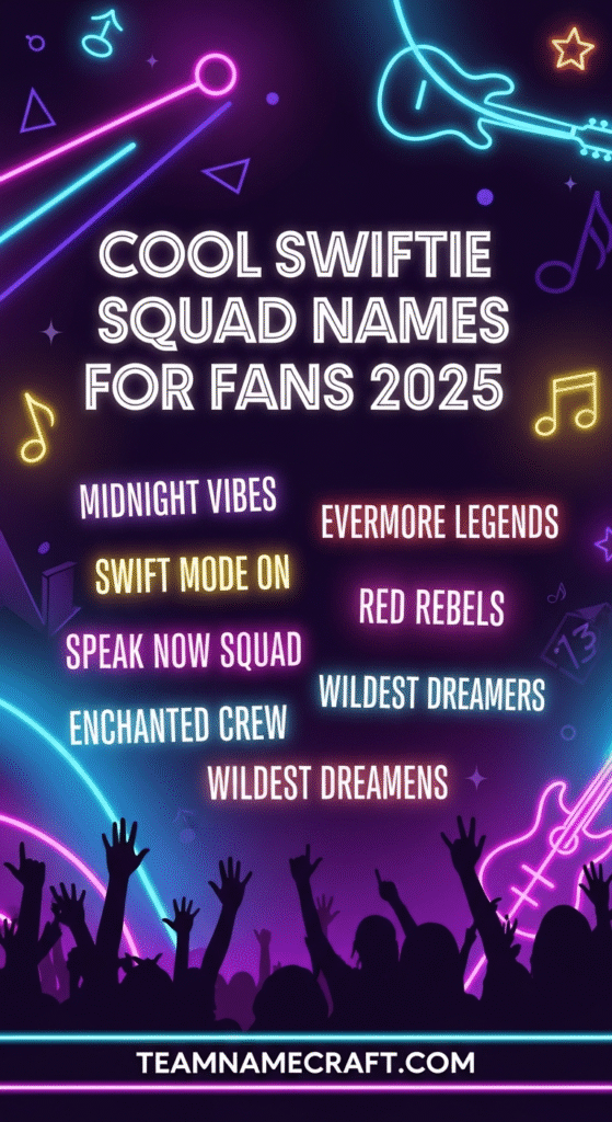 Cool Swiftie Squad Names