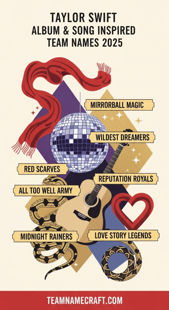 Taylor Swift Album & Song Inspired Team Names
