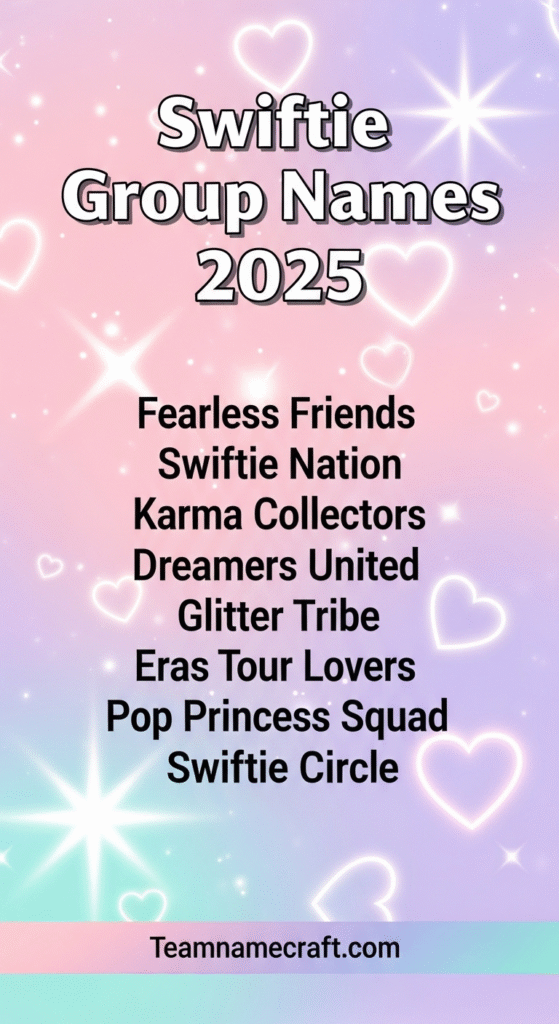 Swiftie Group Names 2025