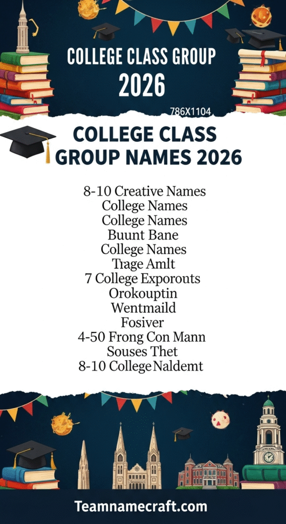 College Class Group Names