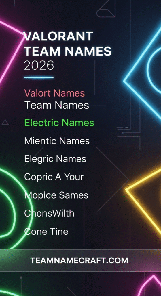 Valorant Team Names