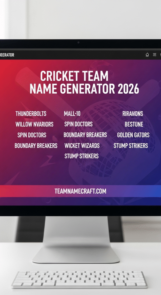 Cricket Tournament Name Ideas