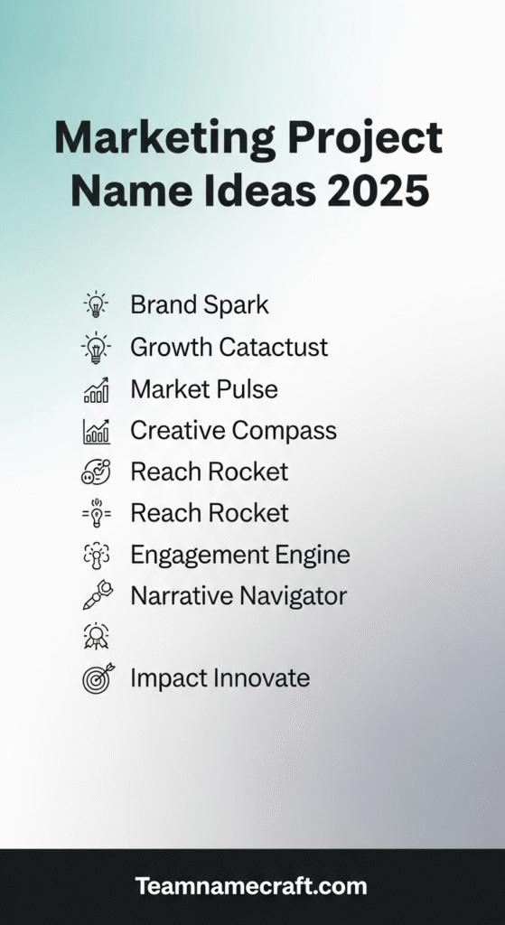 Marketing Project Name Ideas
