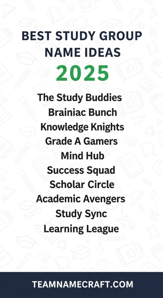 Best Study Group Name Ideas