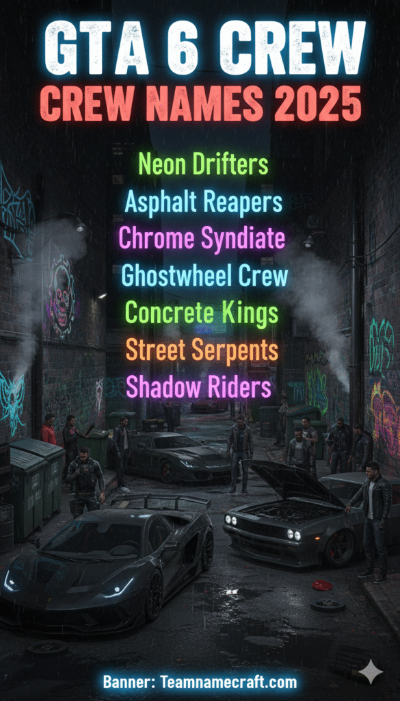 GTA 6 Crew Names