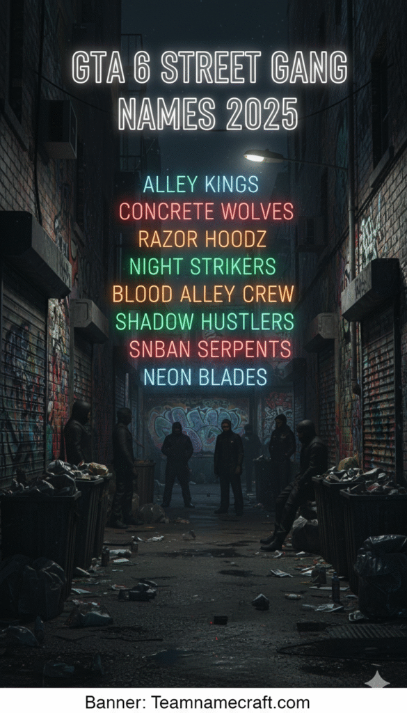 GTA 6 Street Gang Names