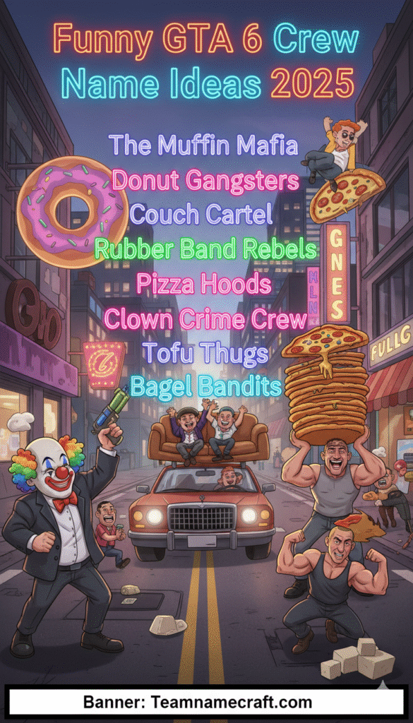 Funny GTA 6 Crew Name Ideas