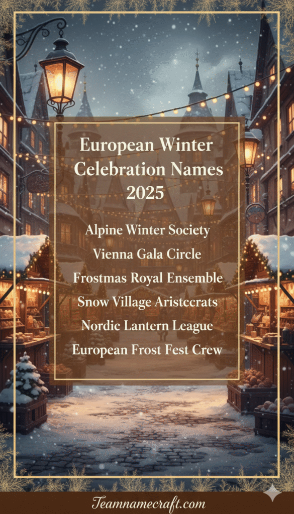 European Winter Celebration Team Names